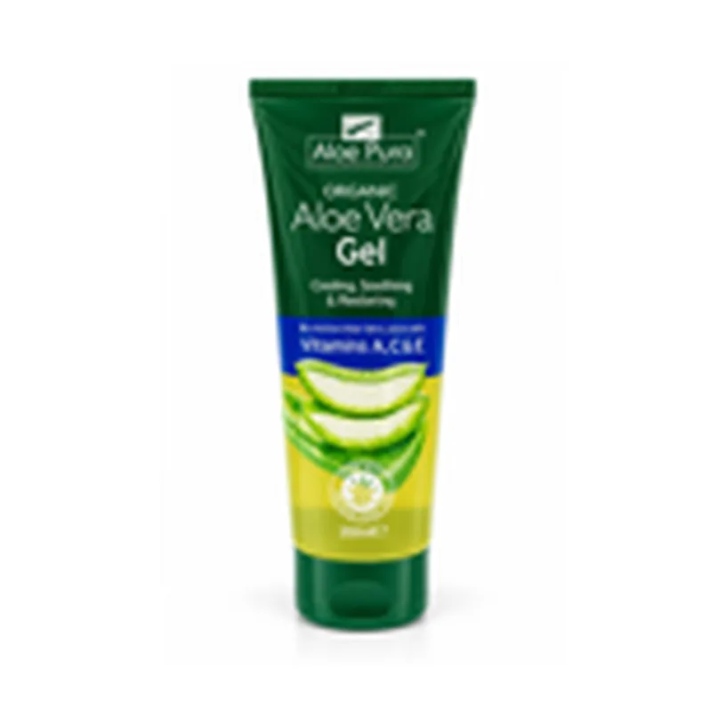 جل الألوفيرا العضوي بفيتامينات أ، ج، هـ من Aloe Pura، 200مل