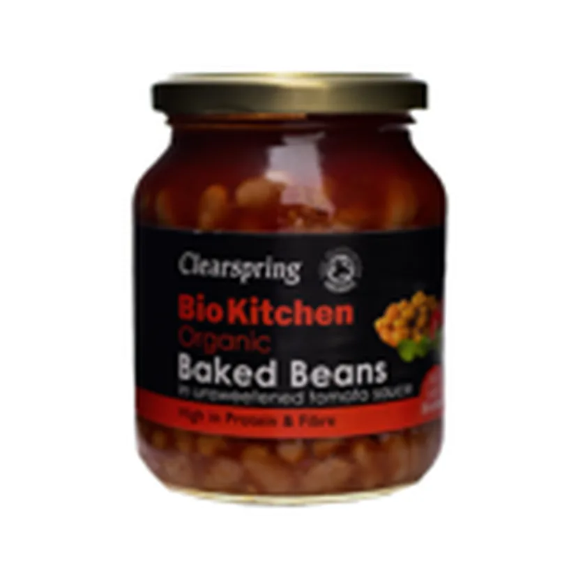 Clearspring Bio Kitchen فاصولياء عضوية مطبوخة بصلصة الطماطم