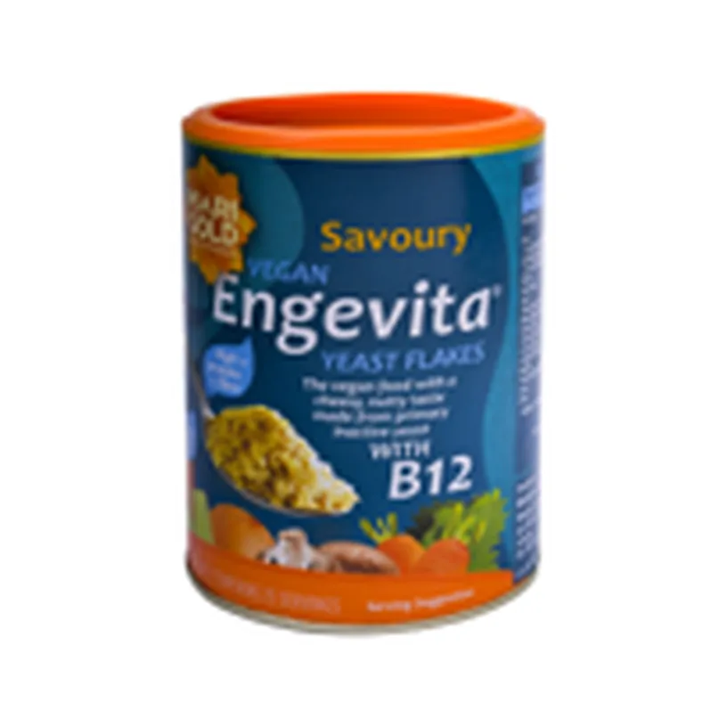 رقائق الخميرة الغذائية بنكهة مالحة مع فيتامين B12 Marigold Engevita 125غ (25 حصة)