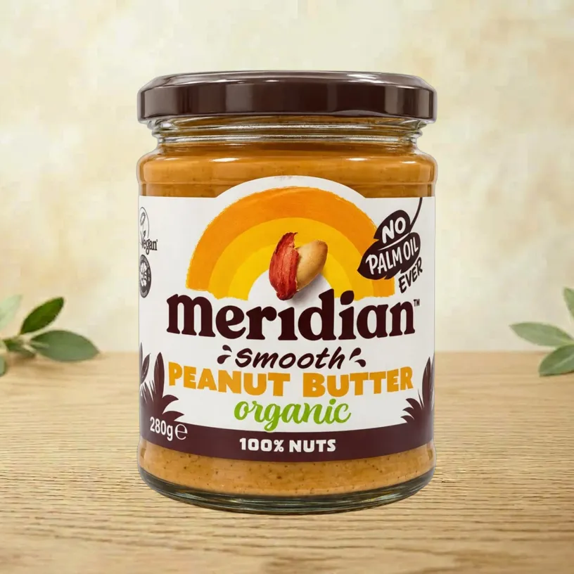 زبدة الفول السوداني العضوية الناعمة Meridian – 280غ