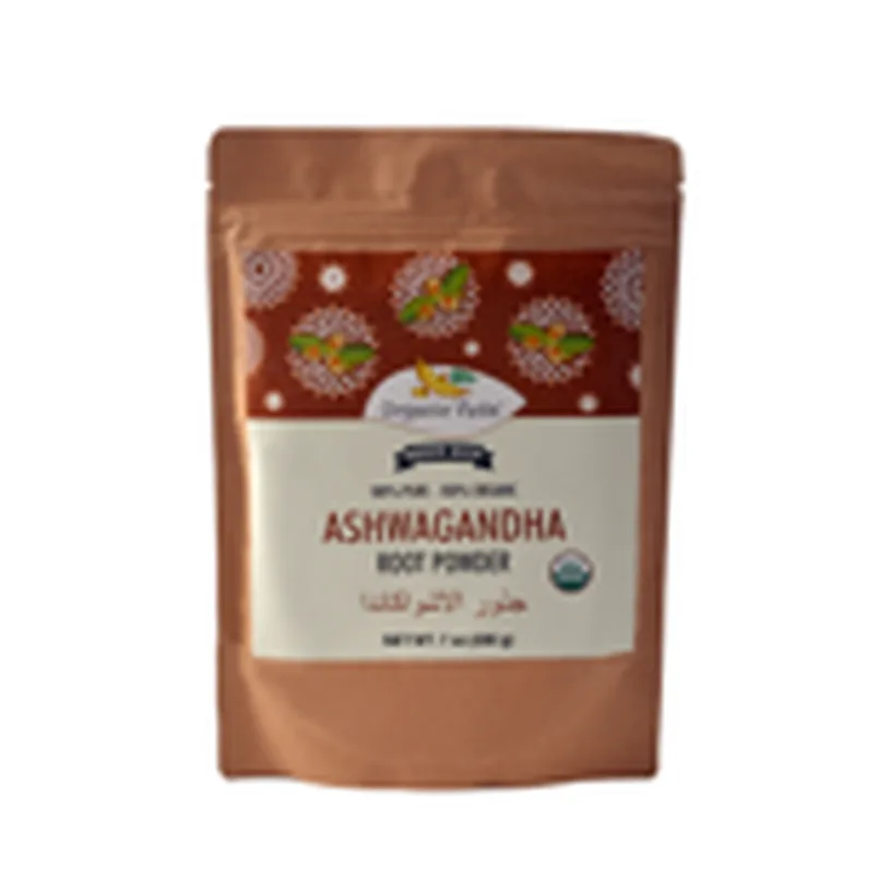 مسحوق جذور الأشواغاندا العضوي من Organic Veda، 200غ