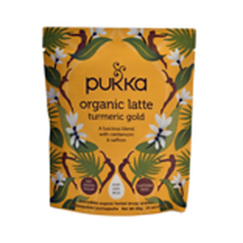 مزيج لاتيه الكركم الذهبي العضوي من Pukka، 90غ (15 حصة)