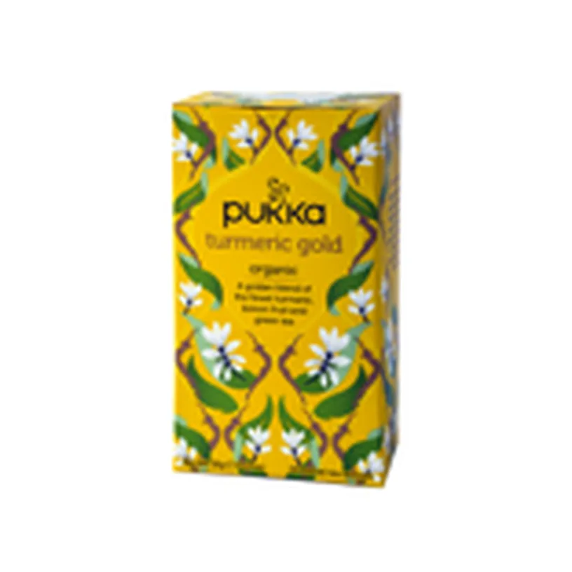 شاي الكركم الذهبي العضوي من Pukka